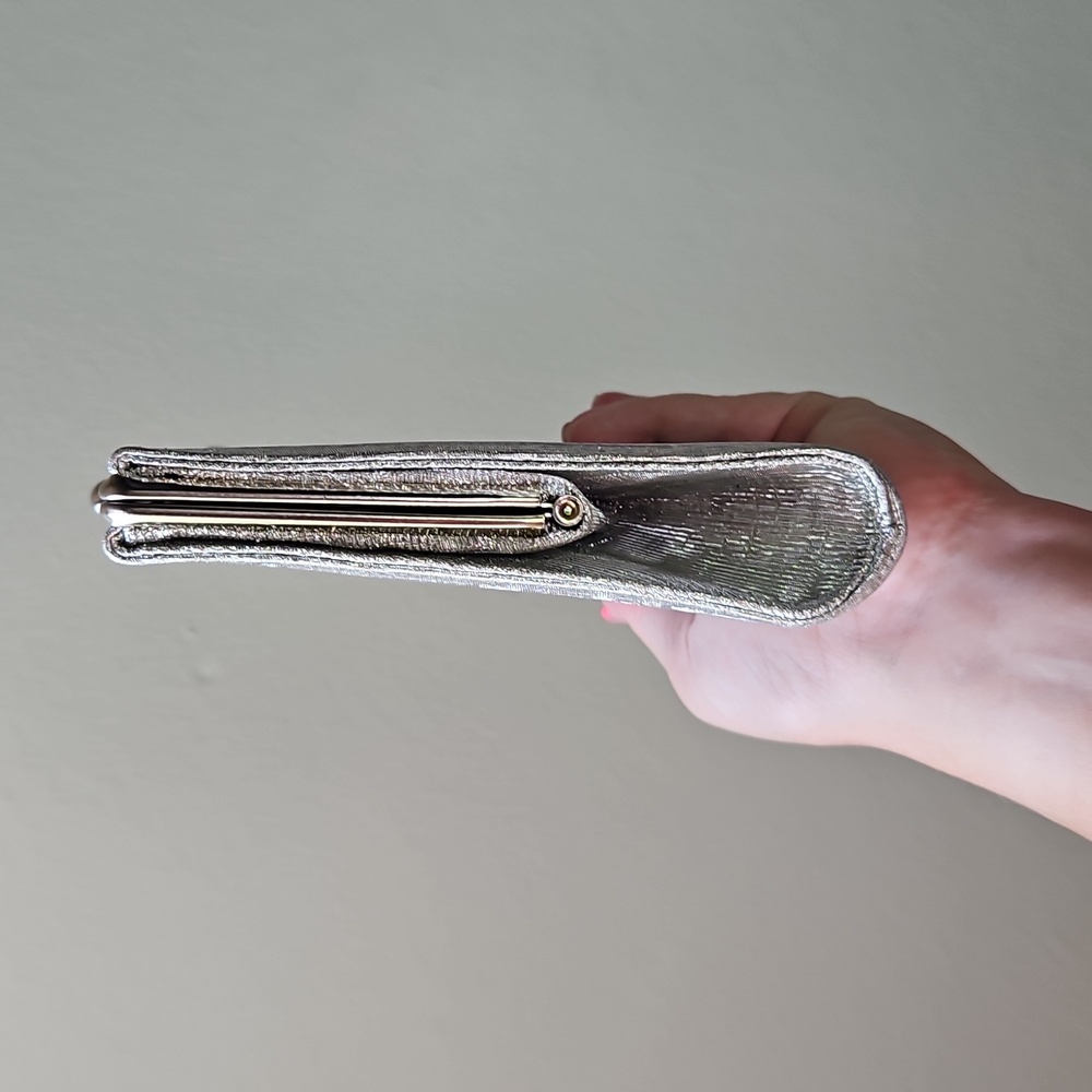 Estate Mod Silver Clutch Bag - Picture 3 of 7